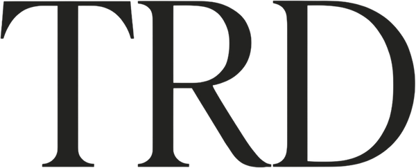 Black 'TRD' logo on a white background